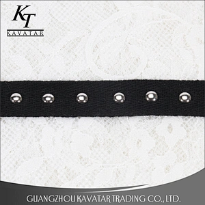 New fashion design Copper decorative rivets ribbon for garment trims