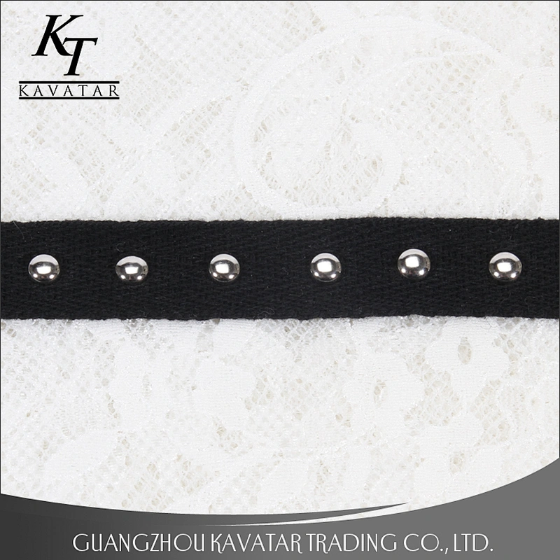 New fashion design Copper decorative rivets ribbon for garment trims