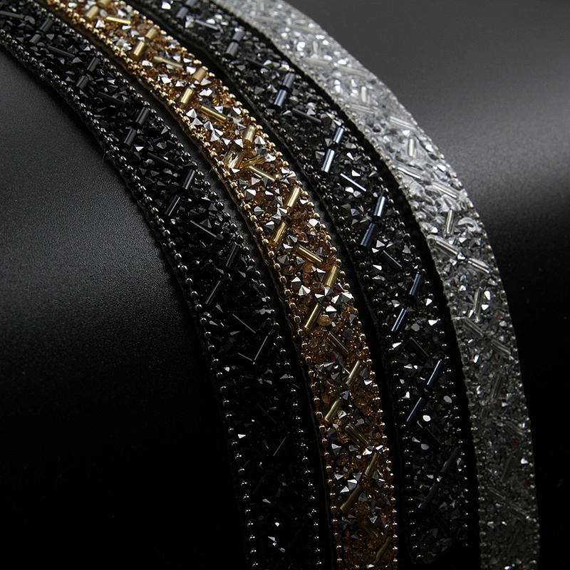 Kavatar Wholesale Garment Accessory DIY Color Trimmings and Motifs Trim Fringe Iron on Trims