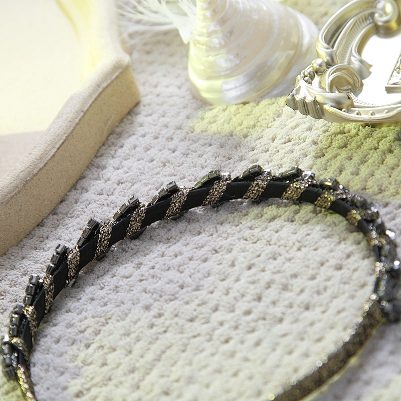 American wind simple diamond hair hoop hair ornaments girl party fashion designer headband luxury  rhinestone headband women