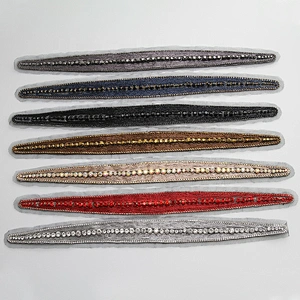 wholesale custom Patches Iron on patches with rhinestone clothing patch 3d rhinestones