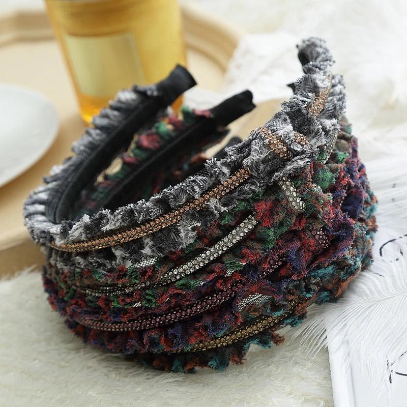 Europe and America restoring ancient ways hair hoop fashion Designer headband women hair headband girl rhinestone hairbands