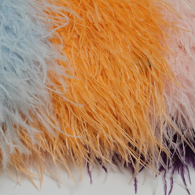 KAVATAR High quality ostrich feather decoration dress dress shoe hat ribbon feather decoration party trim craft