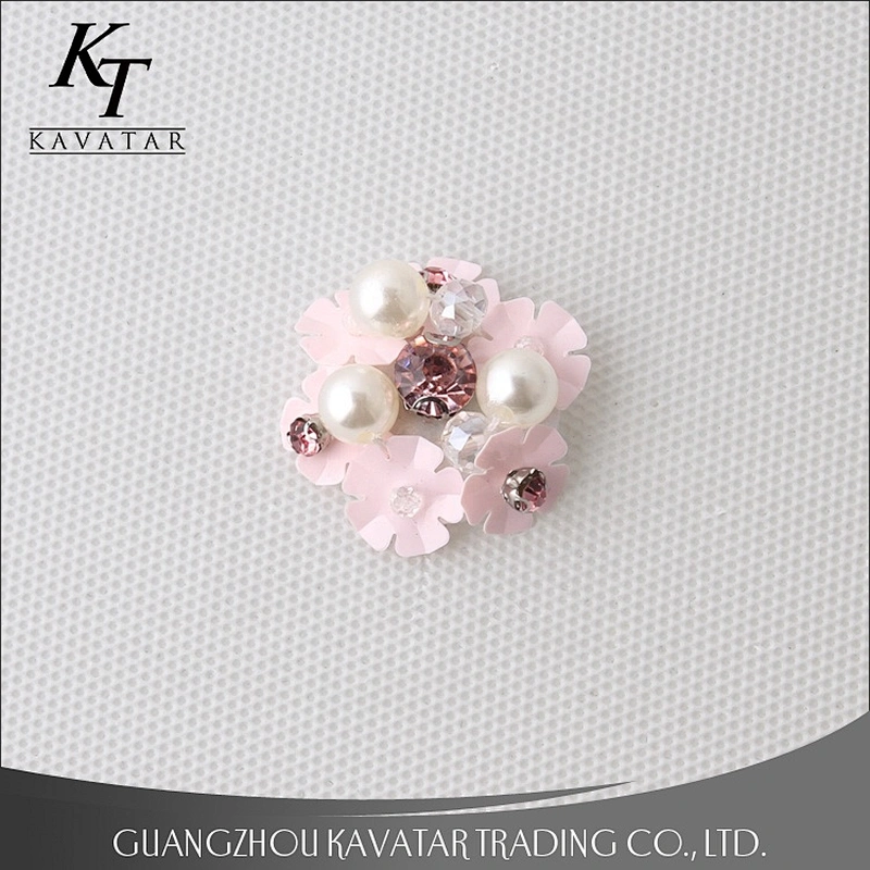 crystal sequin pearl flower applique for dresses