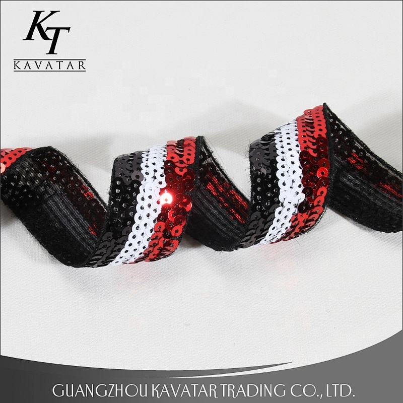 Fashion Embroidery Sequin Ribbon Lace Decorative Trim Tape