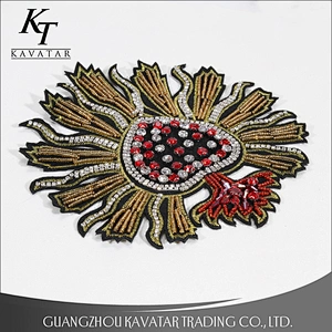 Crystal applique for dresses,rhinestone applique patches