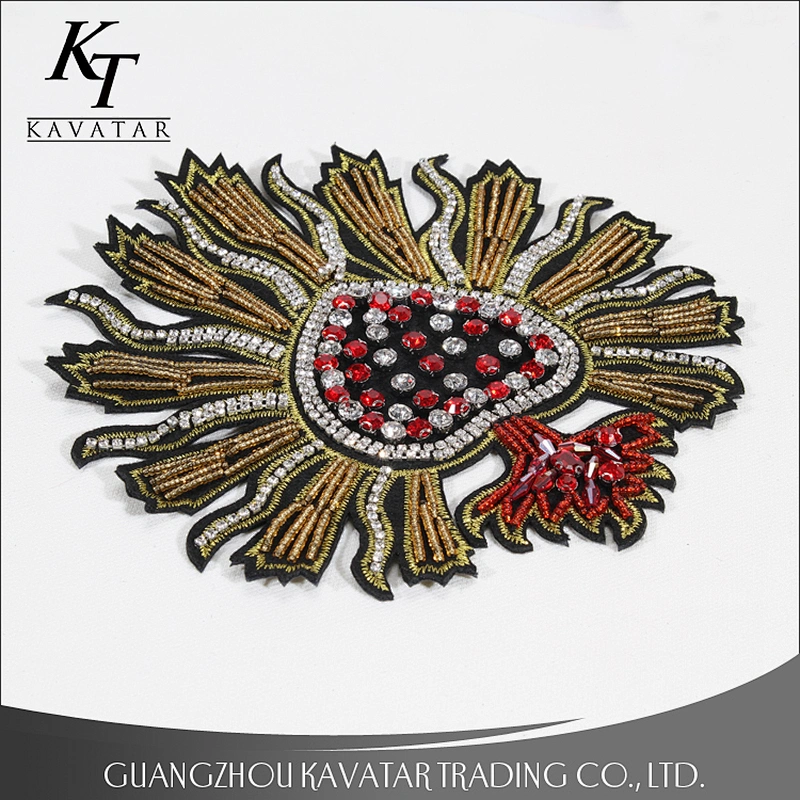 Crystal applique for dresses,rhinestone applique patches