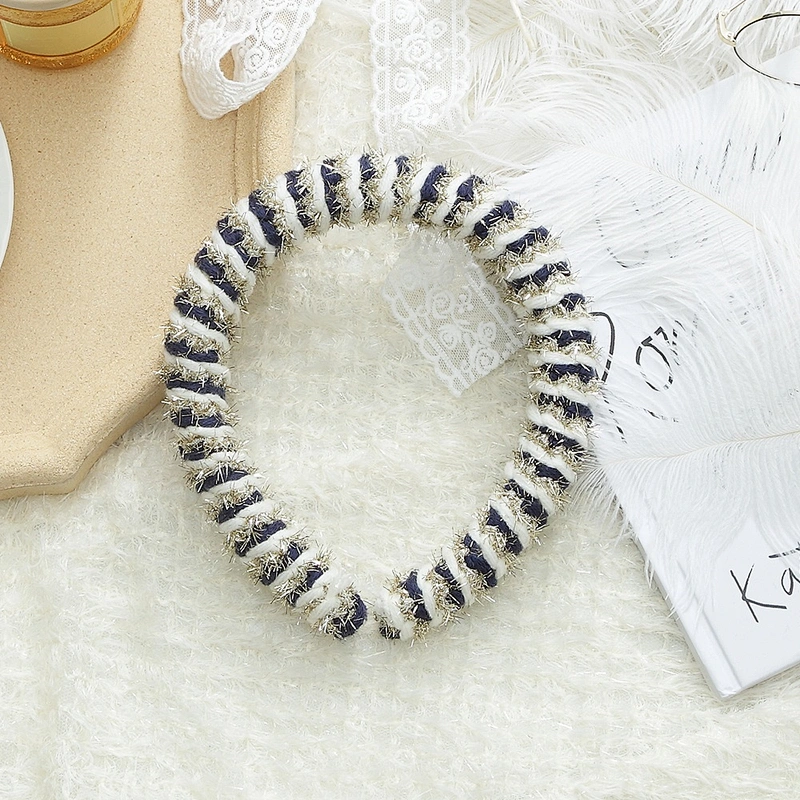 Manufacturer of simple fashion color mixed hairband gold wool hairband, hair band
