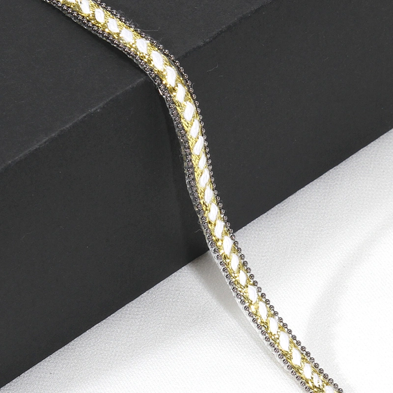 Gold Accessories Beaded Iron on Hotfix Trim for Clothes Accessories Shoes