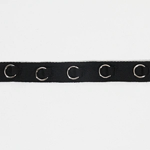 Classic style polyester/cotton herringbone tape trim with Copper ring