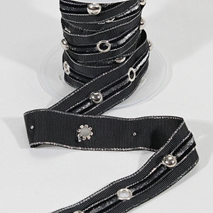 New fashion  velvet eyelet lace trim tape