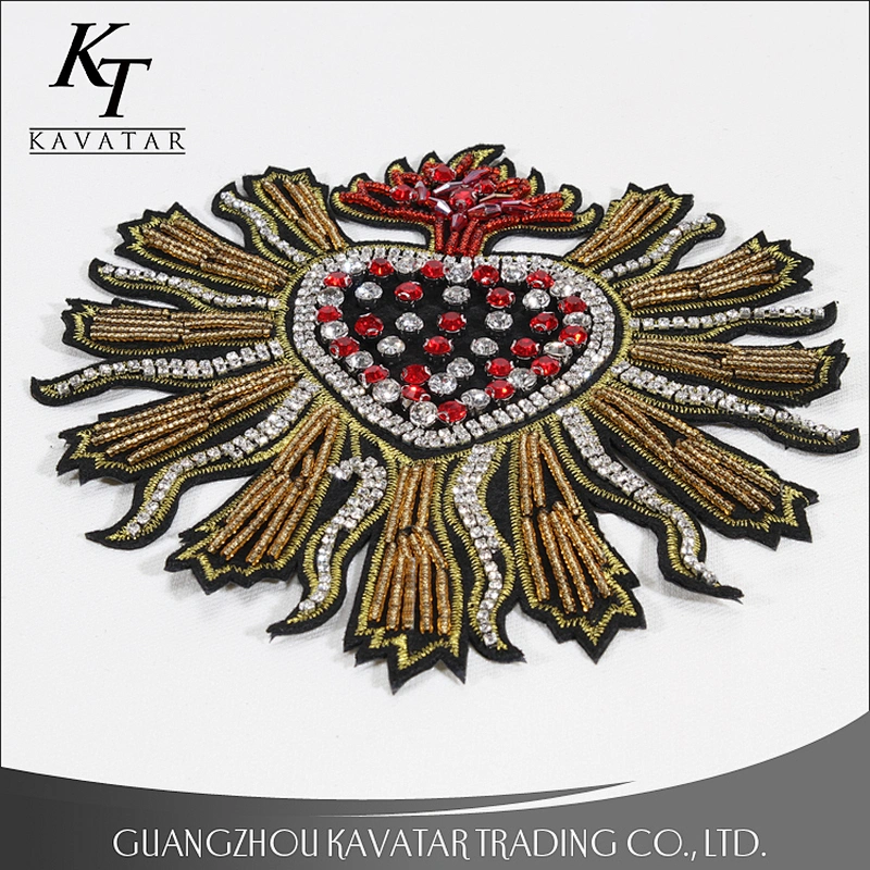Crystal applique for dresses,rhinestone applique patches