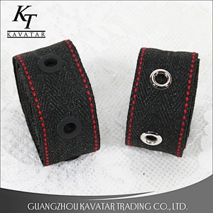 2017 new style red border eyelet lace trims for decorate jeans