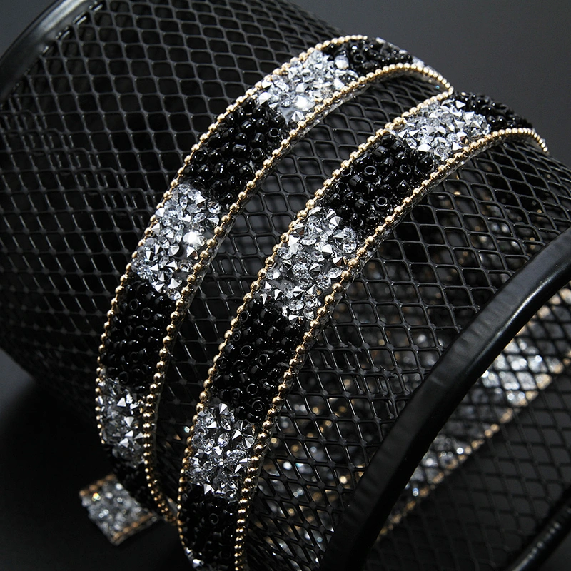 Kavatar Wholesale Hotfix Motif Designs Motif Rhinestones hotfix Rhinestone Diamante Trim Iron on Trims