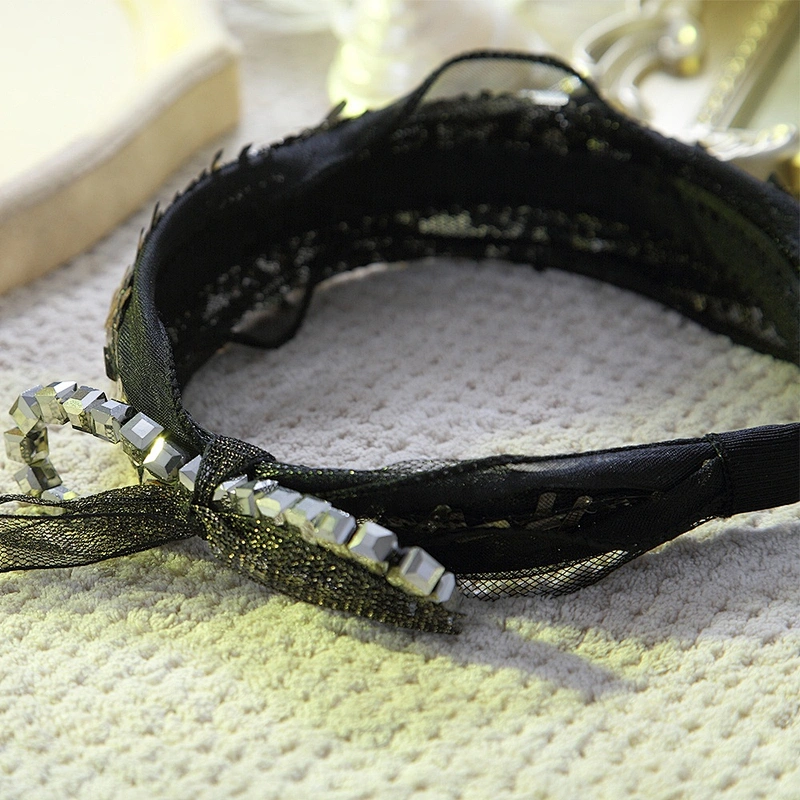 wholesale rhinestone hair trim girl party Bow hair hoop accessories women headbands Fashion designer hair headband