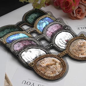 DIY Handbag Backpack Jacket Shirts Rhinestones Sunglasses Hotfix Designer Shades Glasses Patch Fashion Patch