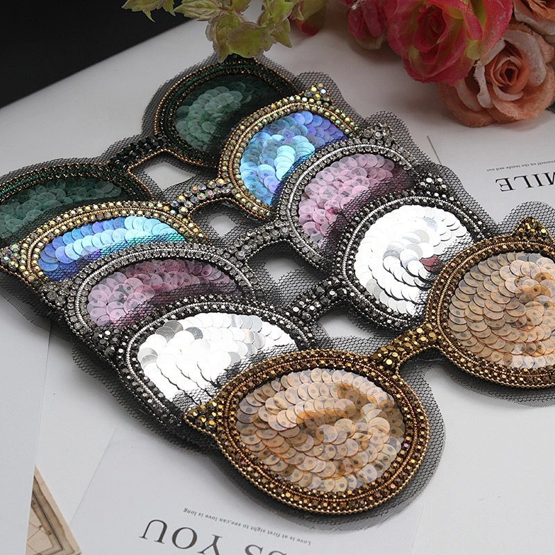 DIY Handbag Backpack Jacket Shirts Rhinestones Sunglasses Hotfix Designer Shades Glasses Patch Fashion Patch