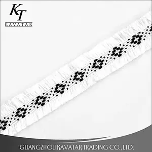 Wholesale Customize Flowers Embroidery Ribbon And Tassel