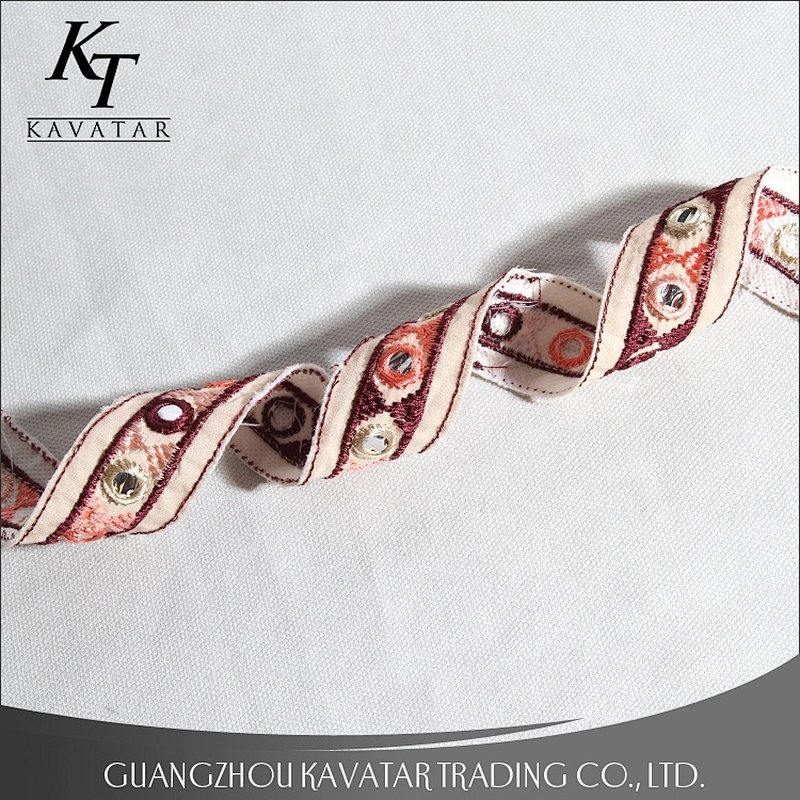Fashion new style mirror white lace trimming