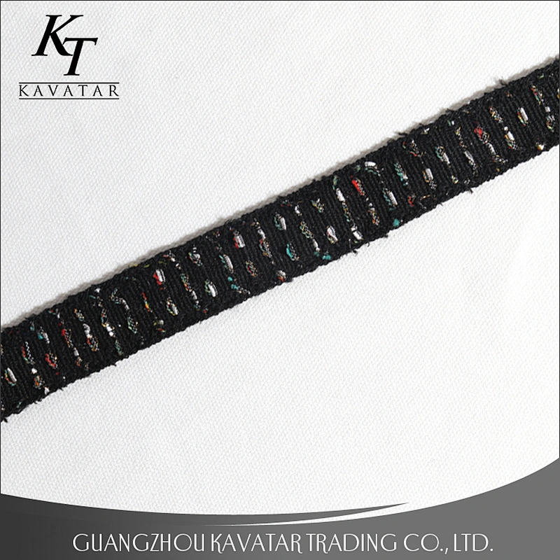 Custom design various styles embroidered tape and dacron ribbon
