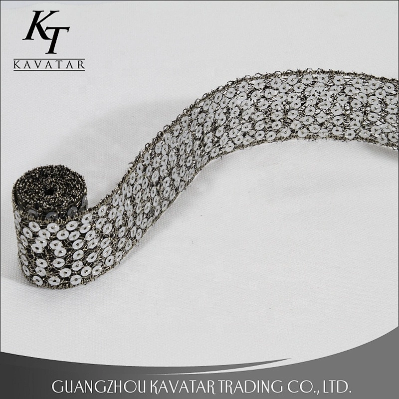Cheap kavatar Sequins Garment Tapes Lace Trim Tibbon
