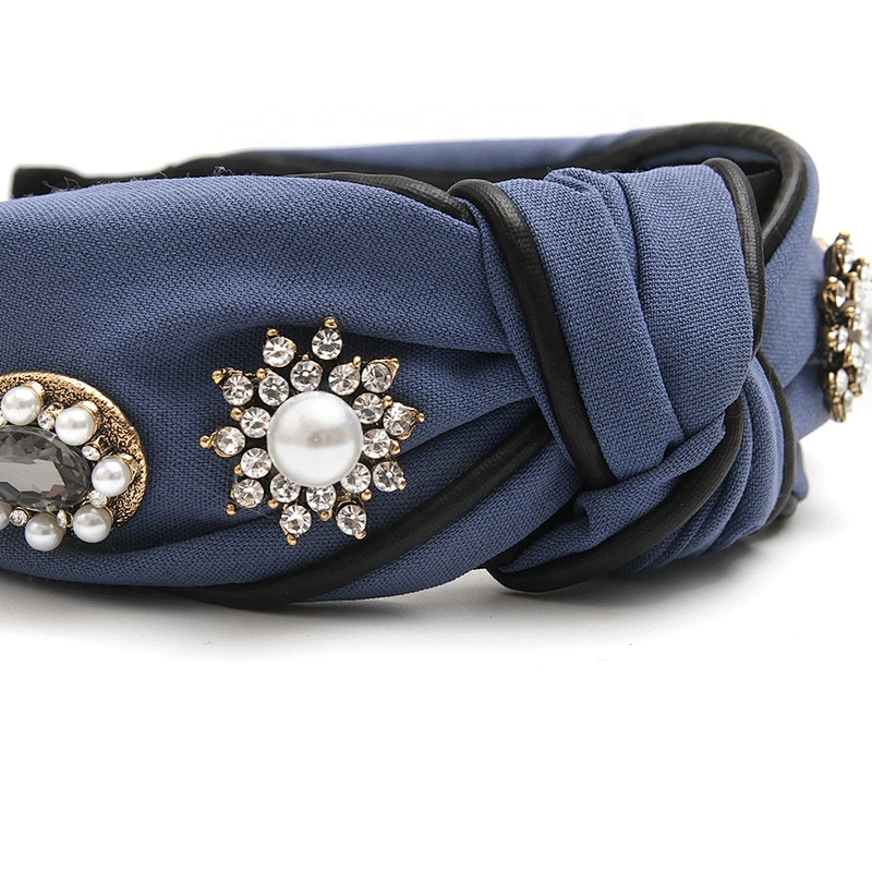European and American fashion headbands  2020  pearl headband winter headband for girls hair accessories