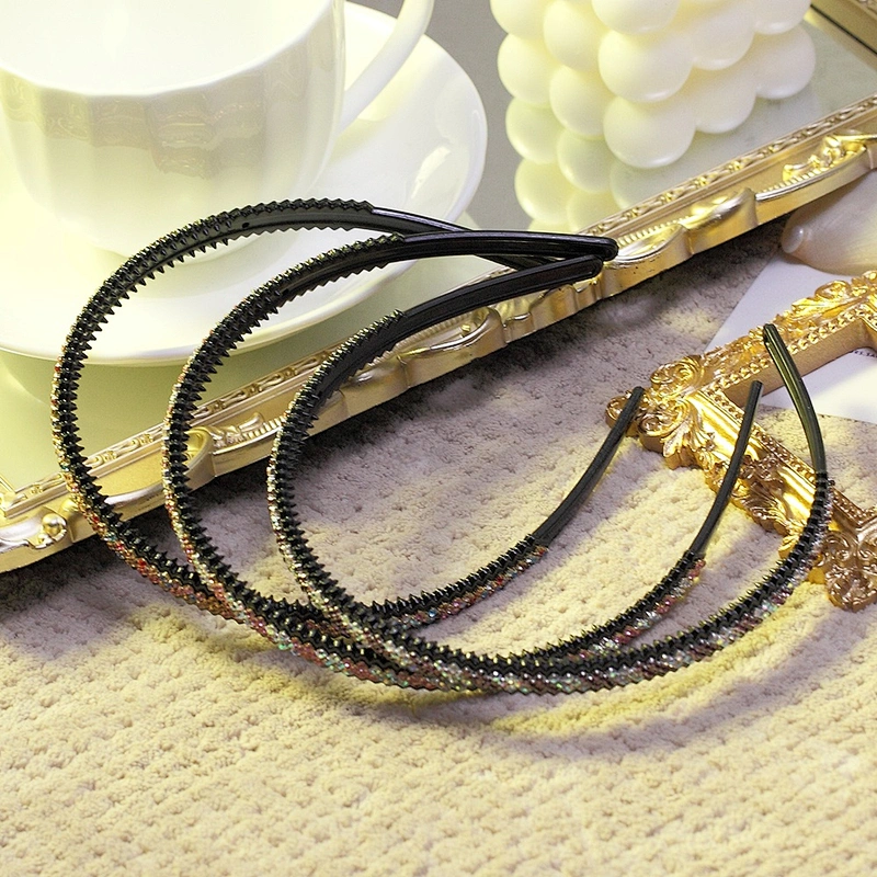 Headbandfemale simple solid color splice color simple wind lady headband, hair band