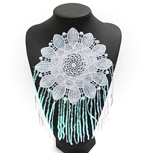 Factory supplies water - soluble bead embroidery clothing accessories lace embroidery fabric sequins decoration