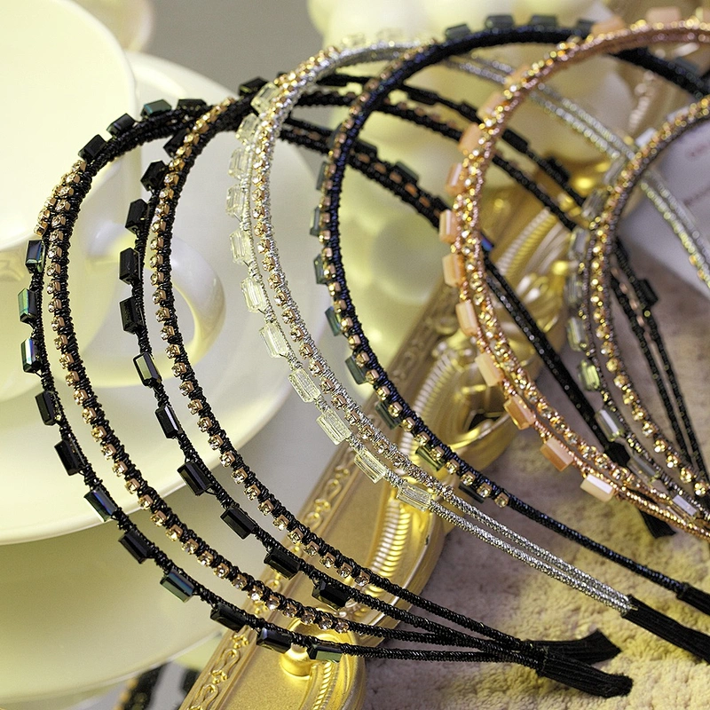 Euramerican simple Korean version of rhinestone headband party party accessories headband