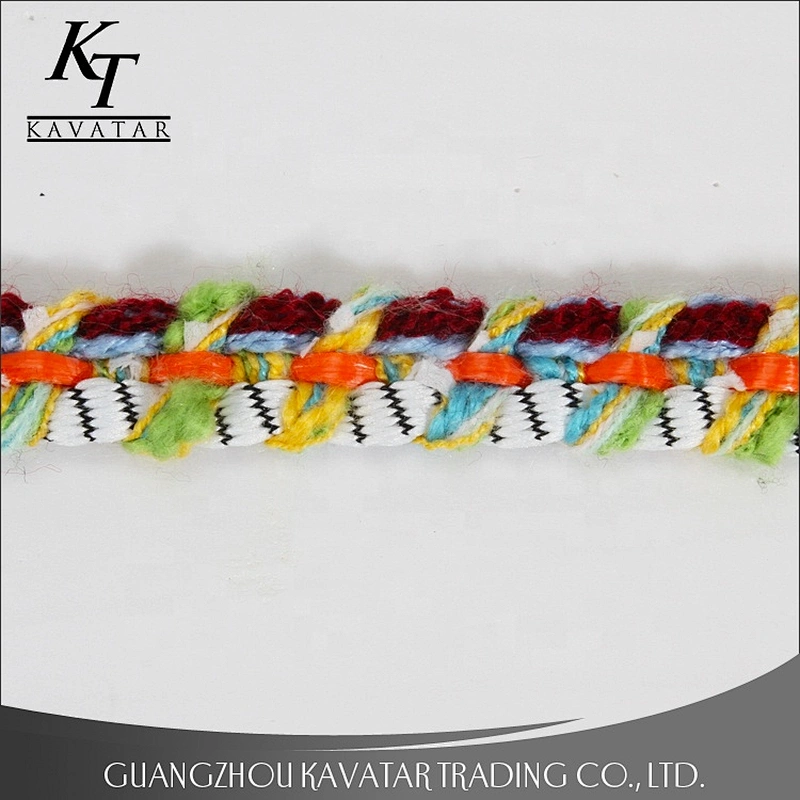 New style colorful braided tape/ribbons decoration for clothes