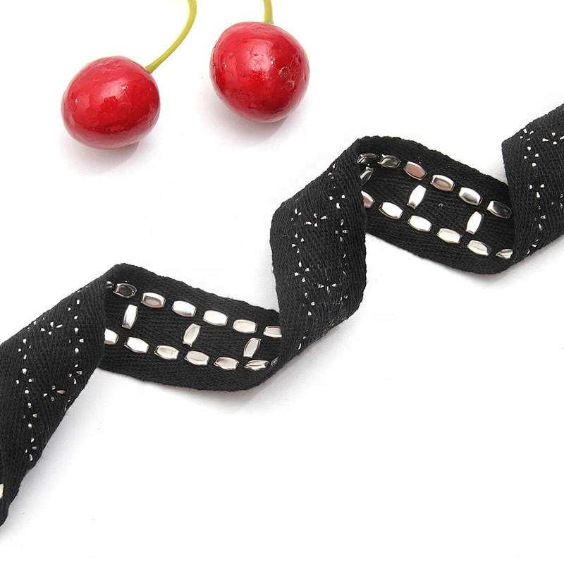 Diy Jeans Belt Collar Decoration Shoelace Net Cord Sewing Garment Accessories Design Studs Bead Rivets Triming