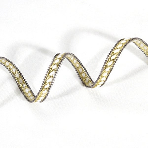 Gold Accessories Beaded Iron on Hotfix Trim for Clothes Accessories Shoes
