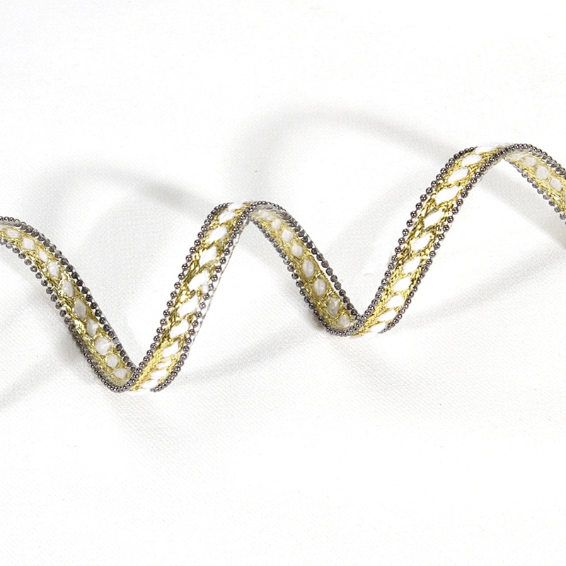 Gold Accessories Beaded Iron on Hotfix Trim for Clothes Accessories Shoes