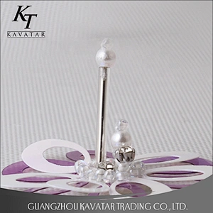Kavatar Simply Sequin Rhinestone Beaded Applique Flower Patch