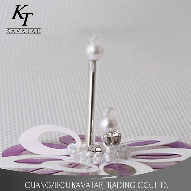 Kavatar Simply Sequin Rhinestone Beaded Applique Flower Patch