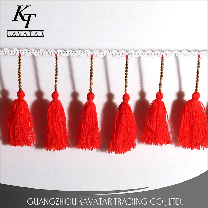 Fashion fancy long tassels trim decoration for dresses,clothing,curtain