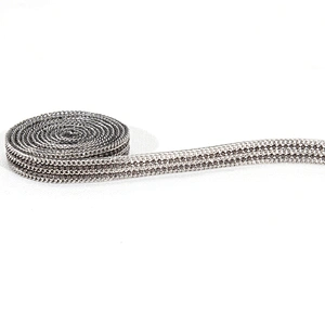 Chinese Supplier Decorative Hot Fix Accessories Chain Edging Clothing Trim for Garments Shoes