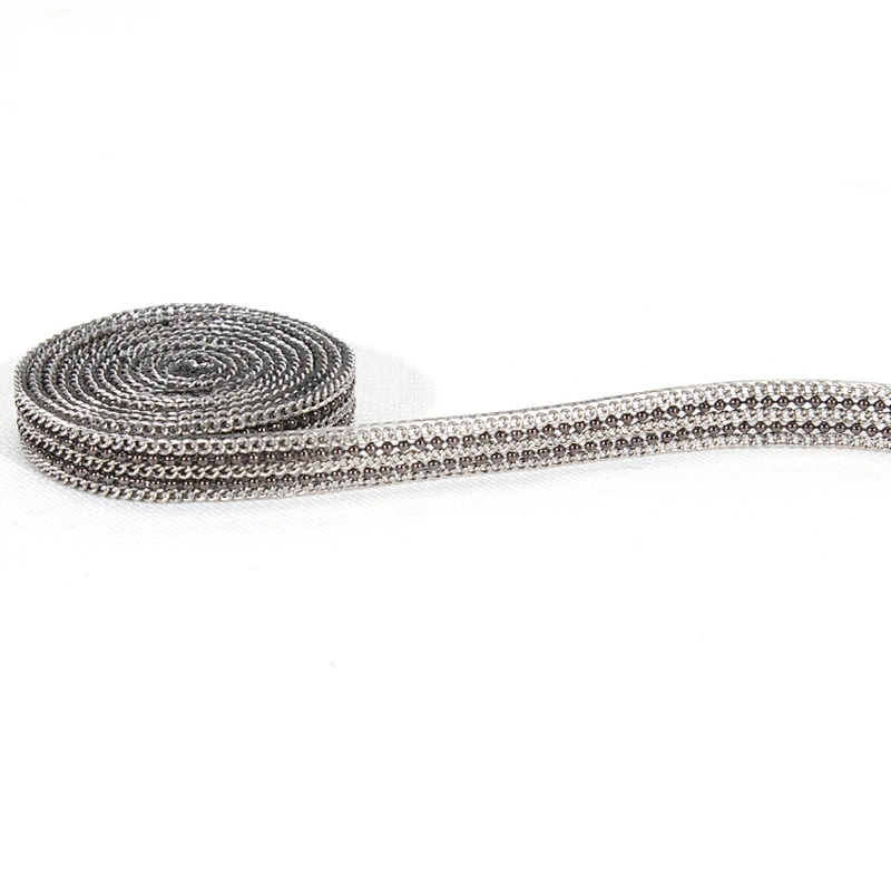 Chinese Supplier Decorative Hot Fix Accessories Chain Edging Clothing Trim for Garments Shoes