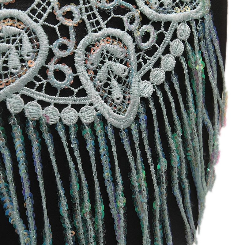 wholesale water - soluble bead embroidery clothing accessories lace embroidery fabric sequins decoration lace