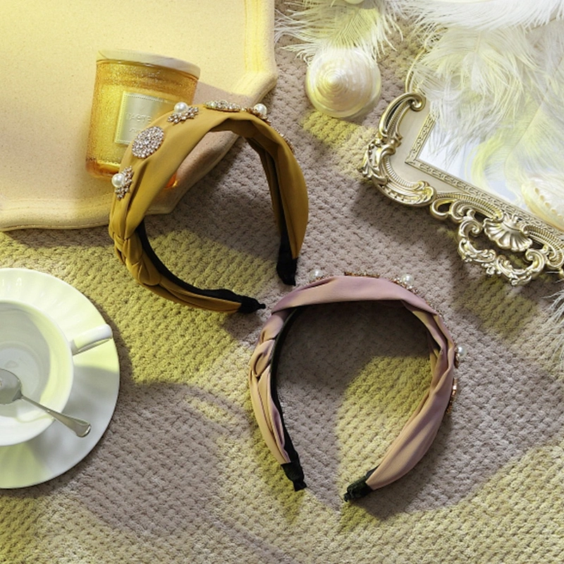 Wholesale Custom beads Rhinestone pearl headband bride  hair band party girl hairband hair accessories women headbands