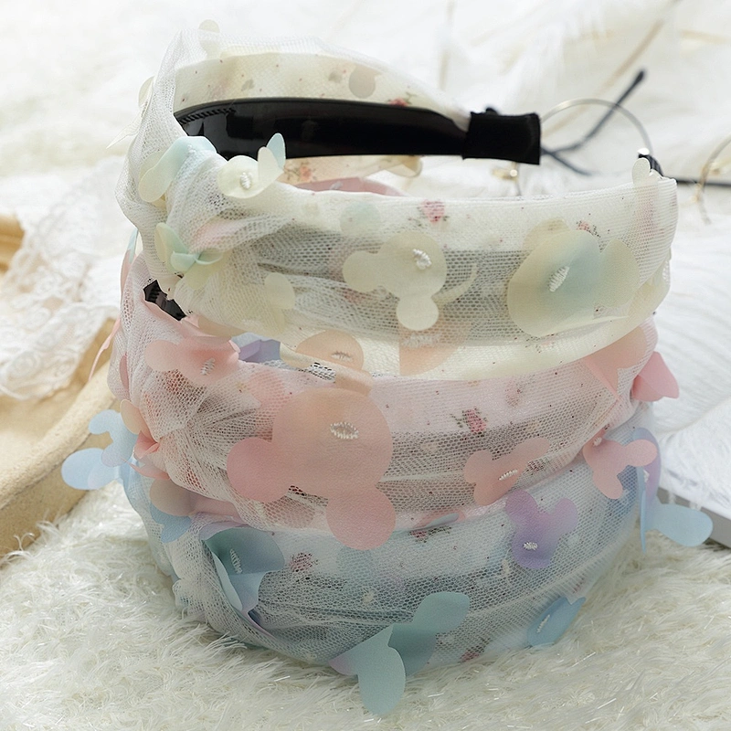 Headbands for women 2020   fur headband  for girls hair accessories  Butterfly floral hairband beaded headband