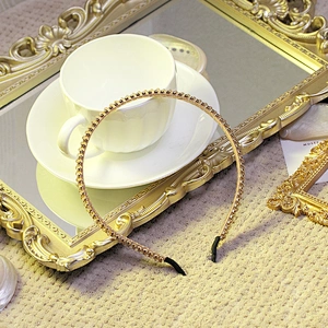 Headbands for women 2020 Korean baroque diamond flower hair band web celebrity street beat hair band
