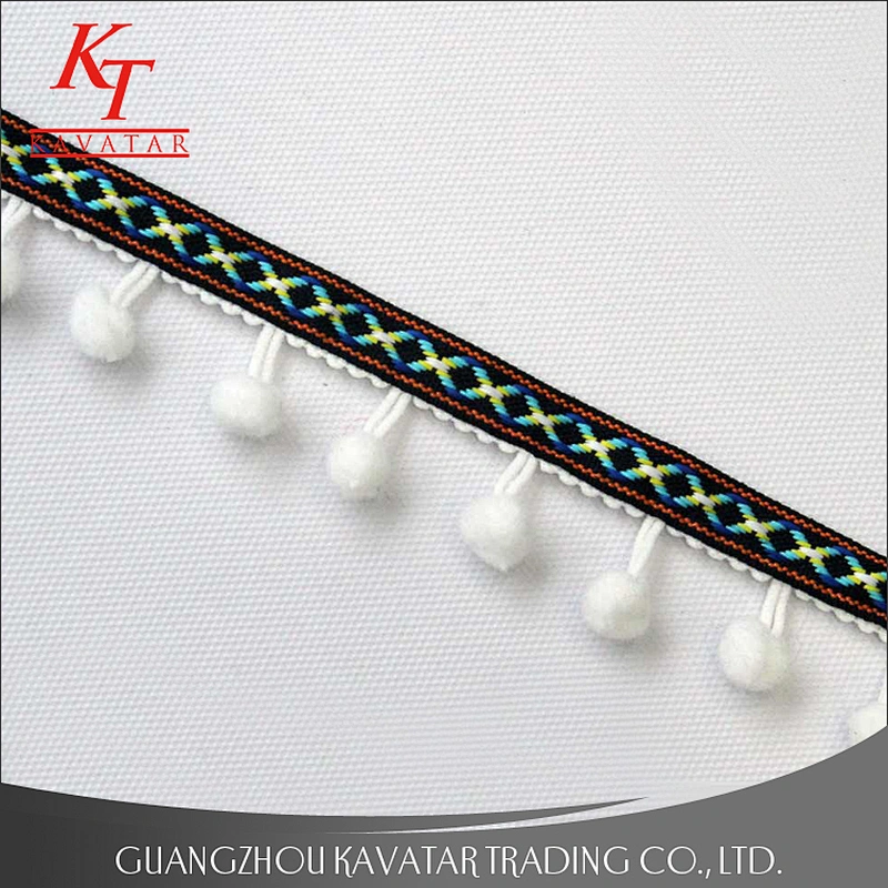 Wholesale custom colorful pom pom trimming