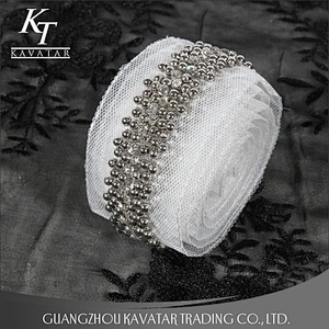 Wholesale New Design Tulle Fancy Handmade Bead Wedding Dress Trim