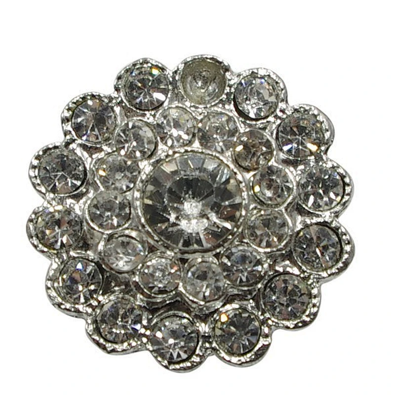 Crystal rhinestone button pearl in wholesale