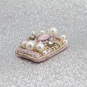 Kavatar Handmade Cute Ice Fruit Shape Rhinestones Iron Beaded Sequin Applique Patches patches for clothing