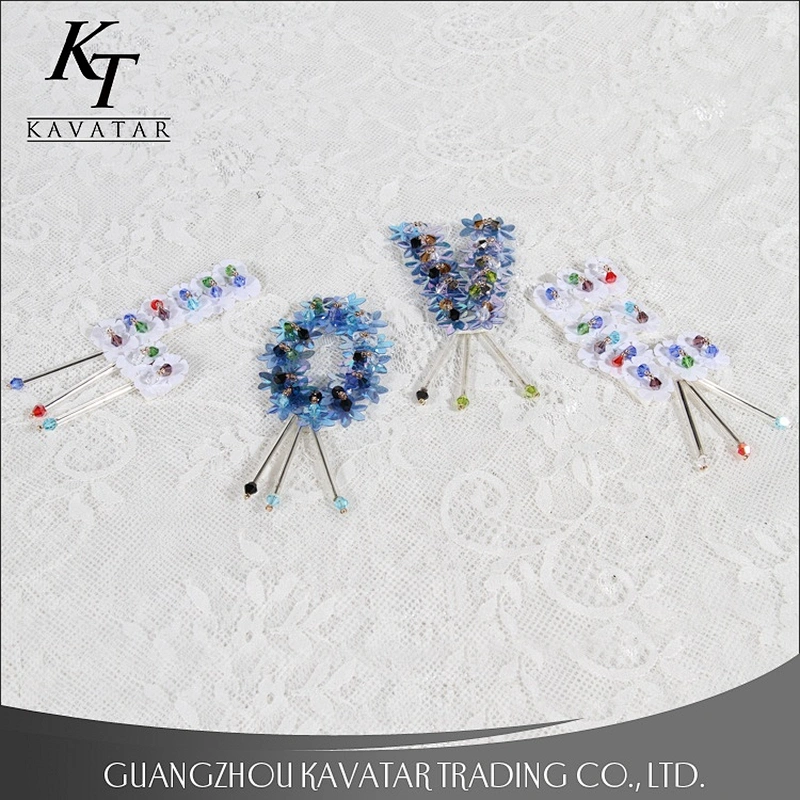 Letter Love Sequin Flower Patches For Clothing