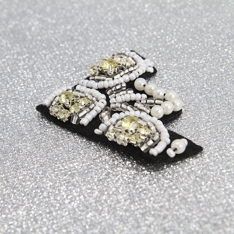 Beaded peacock rhinestone Patches for women clothing fashion Sew on patch 3d patches clothing