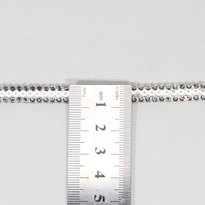 1.1cm Decorative Chic Accessories Chain Crystal Beaded Sequin Hot Fix Rhinestone Transfer Tape for Clothes Sandals