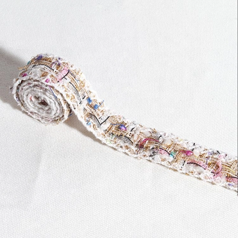 Hotsell decorative embroidery  ribbon trim wholesale
